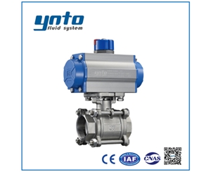 氣動(dòng)三片式螺紋球閥